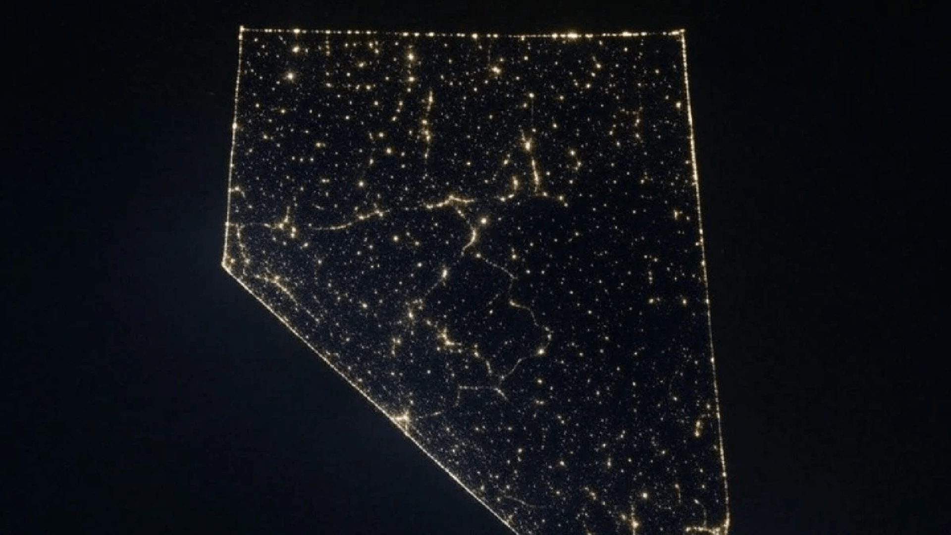 VEGAS MYTHS BUSTED: Casino Lights Trace Out Nevada’s Border from Space